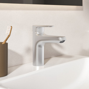 Mitigeur lavabo Alu+ Argent brossé d'Ideal Standard