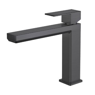 Mitigeur lavabo semi-haut Plaza Black PVD de Païni