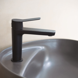 Mitigeur Lavabo Noir Mat (M) - Alexia