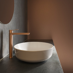 Mitigeur lavabo haut Caledonia de Ramon Soler finition Cuivre