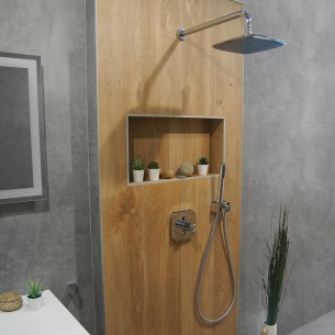 Ensemble thermostatique de douche à effet pluie encastrable - Boxer