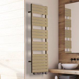 Sèche serviette Alma version électrique + soufflerie coloris Quartz 2 d'Irsap