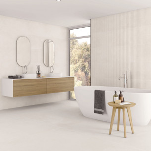 Collection Integra par Tau Ceramica en coloris White/Pearl