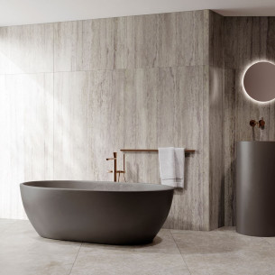 Collection Travertino par Tau Ceramica en coloris Greige
