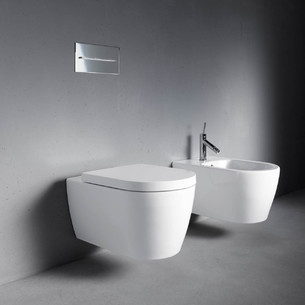 Cuvette suspendue Blanc satiné DURAVIT Rimless Me by Starck