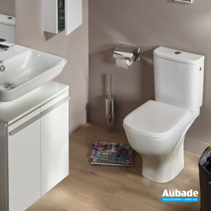 Pack WC Suspendu Jacob Delafon VOX Sans Bride - Abattant Frein Chute, Blanc - Installation Murale