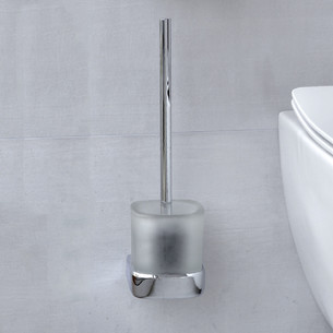 Porte-balayette de toilette Basics Collection daccessoires de salle de bains en acier brossé