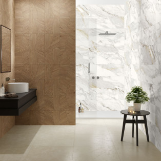 Collection Louise par Argentica en coloris Macchia Vecchia gold décor Legno Trail Rovere