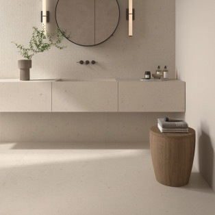 Collection Suite Stone par Lafaenza en coloris Shell et décor Plisse Shell