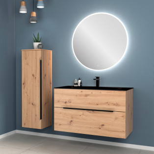 Meuble Empora avec vasque Noir mat de Villeroy & Boch