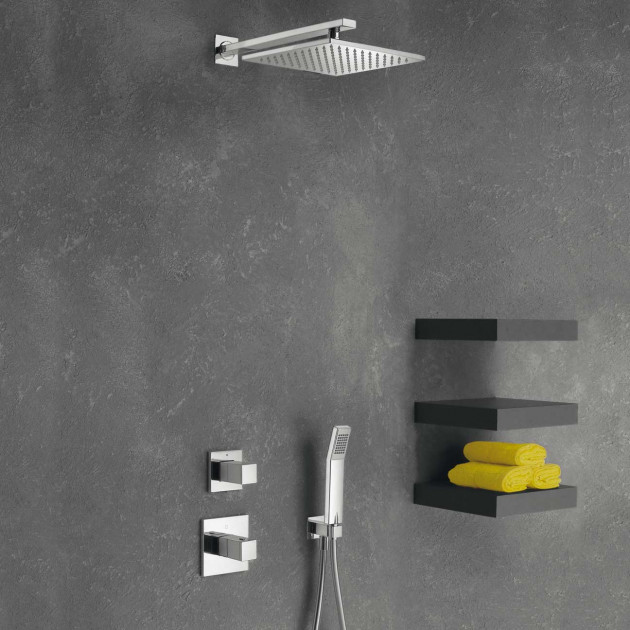 Pack encastré douche thermostatique Quadrata de Cristina