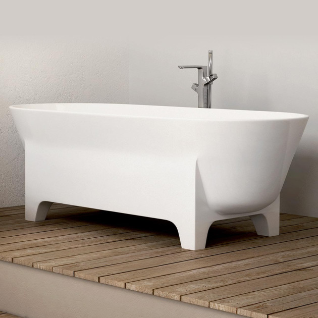 Baignoire en îlot ovale sur pied Luna de Cedam
