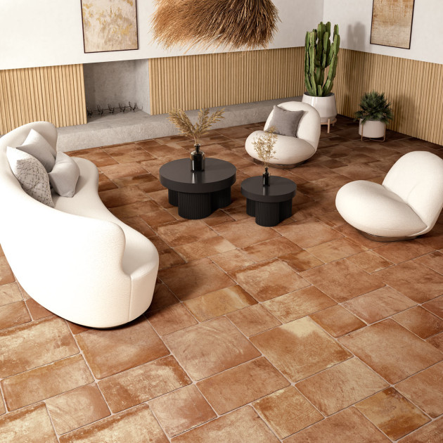 Collection Cotto par Ermes Aurelia en coloris Cotto