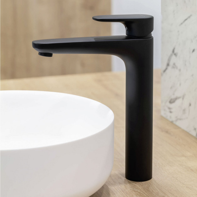 Mitigeur lavabo réhaussé Derby Style Black Line de Vigour