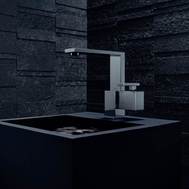 Mitigeur lavabo 190 Finition chrome noir poli AXOR Edge