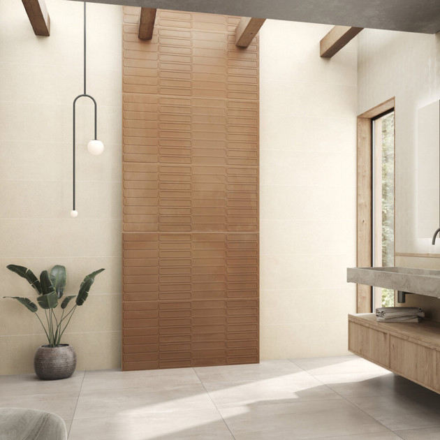 Collection Watery par Tau Ceramica en coloris Tan et décor Cotto