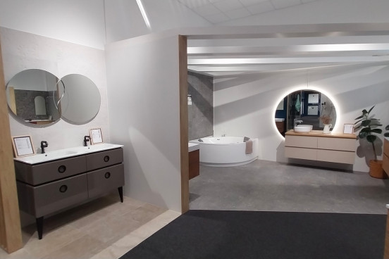 Meuble de salle de bain double vasque 
