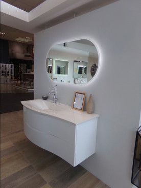 Meuble simple vasque avec double tiroir