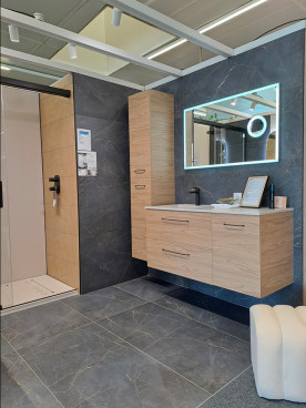 Meuble 2 titoirs, 1 porte avec colonne de rangement