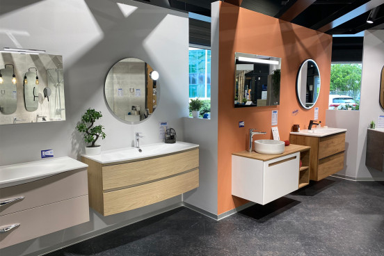 Meubles de salle de bain suspendu avec 2 tiroirs
