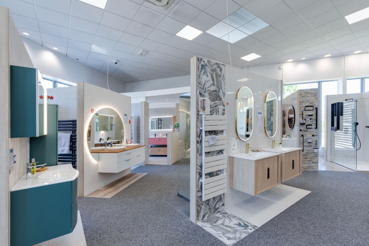 Meubles double vasque avec miroirs LED