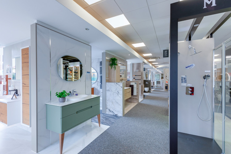 Meuble de salle de bain 2 tiroirs avec pied