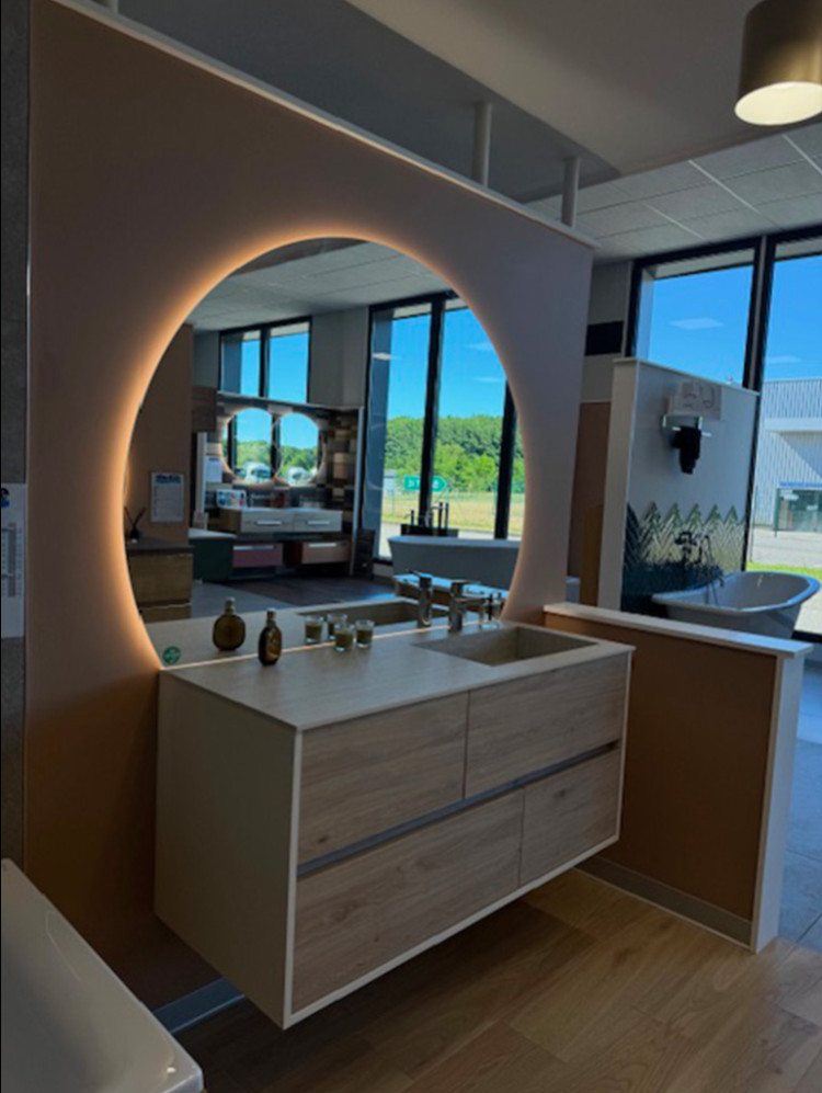 Meuble suspendu avec simple vasque