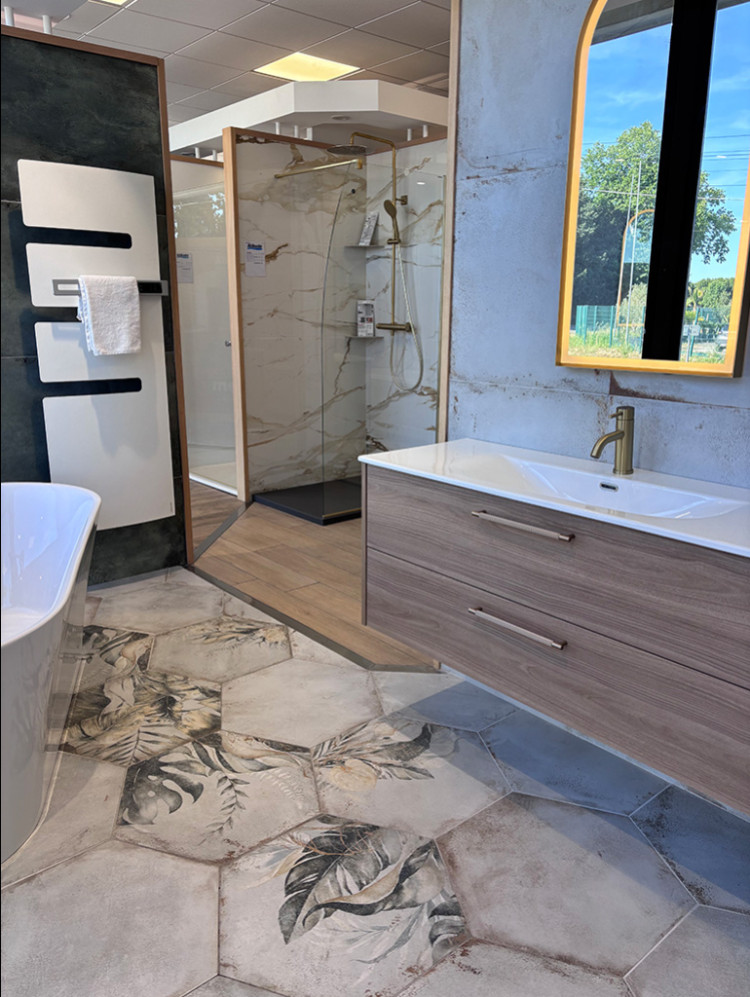 Meuble suspendu avec 2 tiroirs 