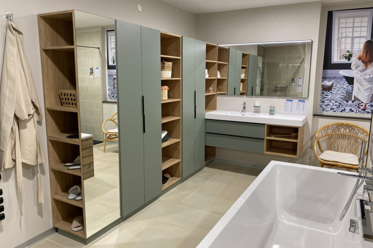 Meuble de rangement et meuble suspendu avec niche