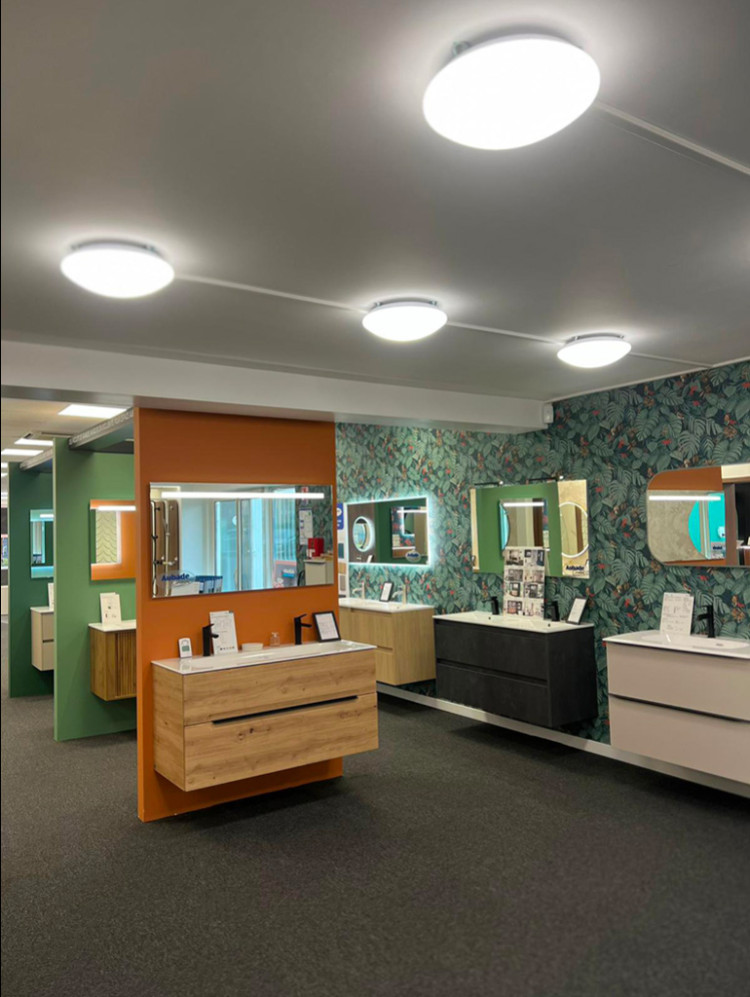 Meubles suspendus avec miroir LED