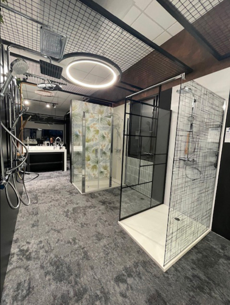 Douche avec receveur