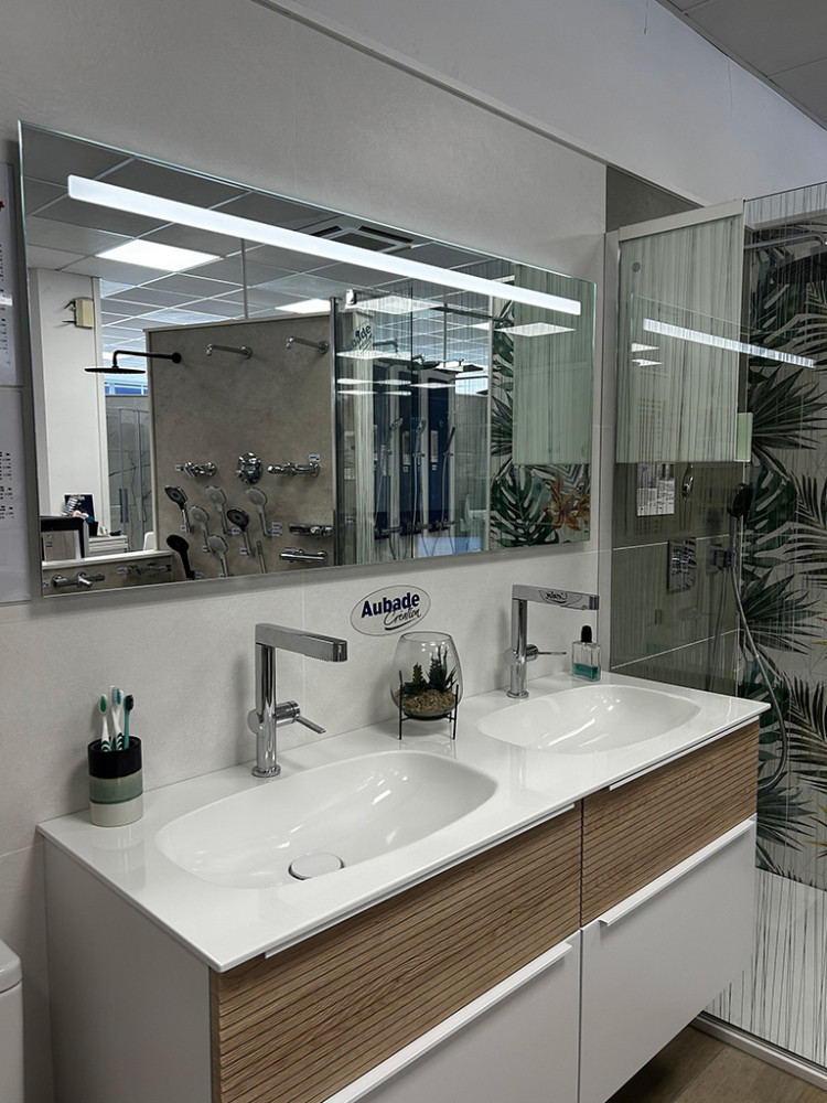 Meuble salle de bains double vasque 