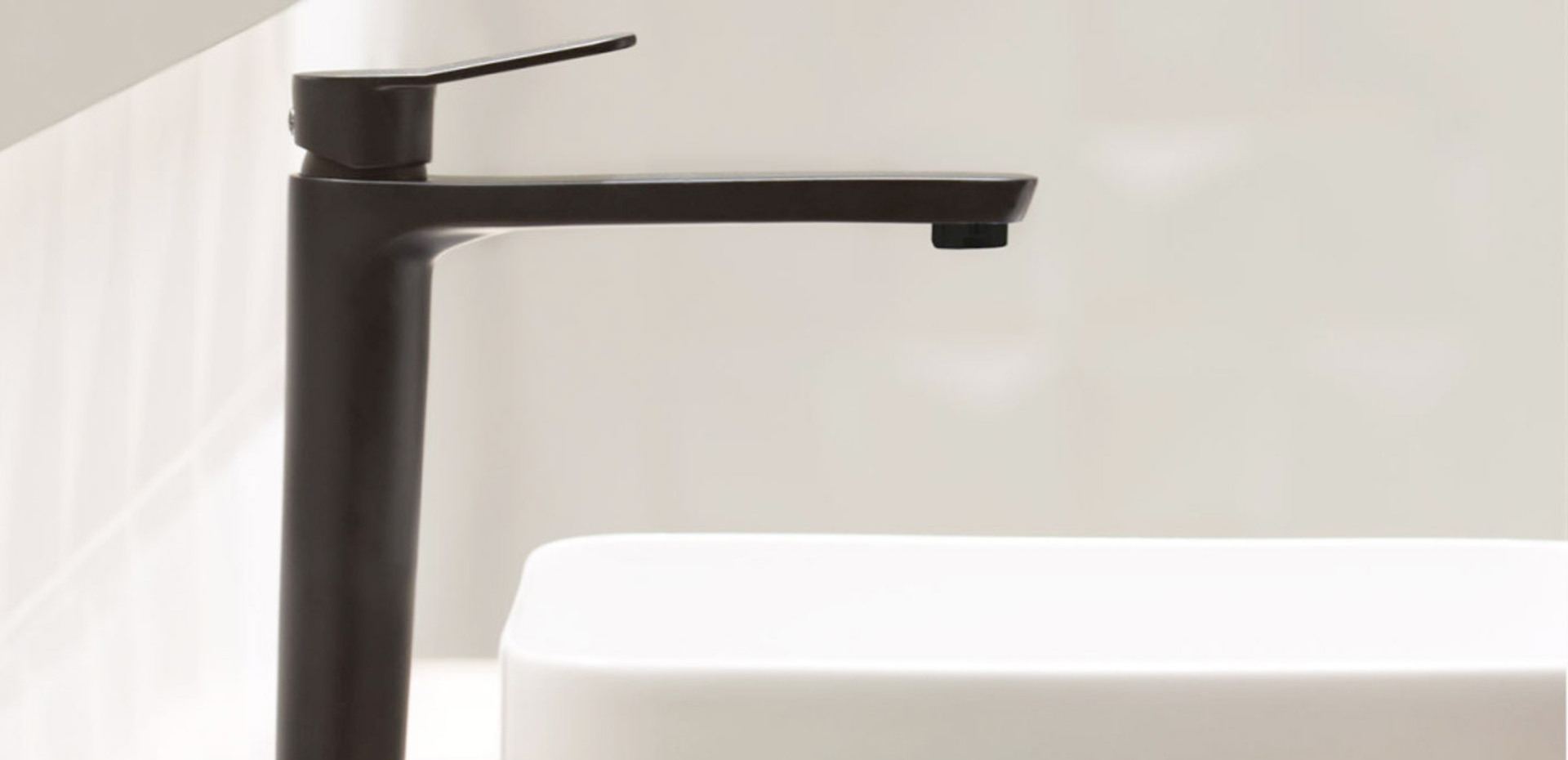 mitigeur caledonia lavabo haut noir