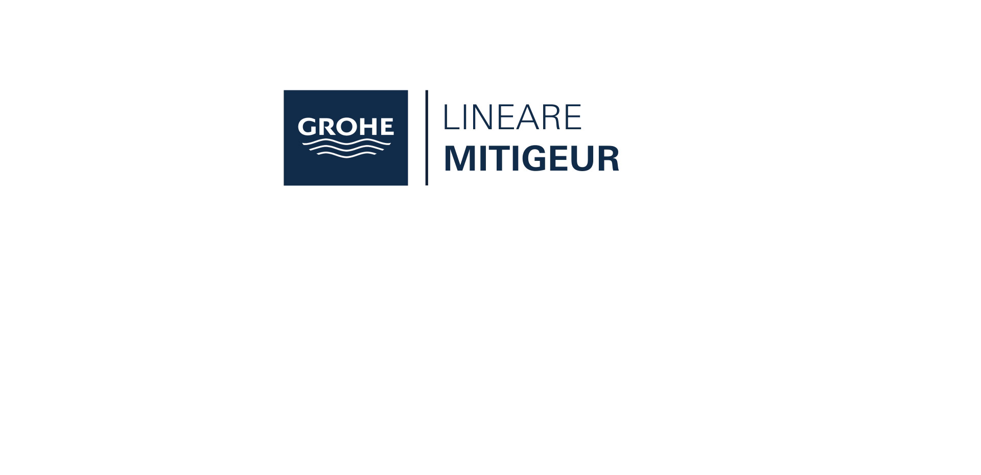 Mitigeur monocommande 2 trous lavabo Taille L Lineare Chromé de Grohe