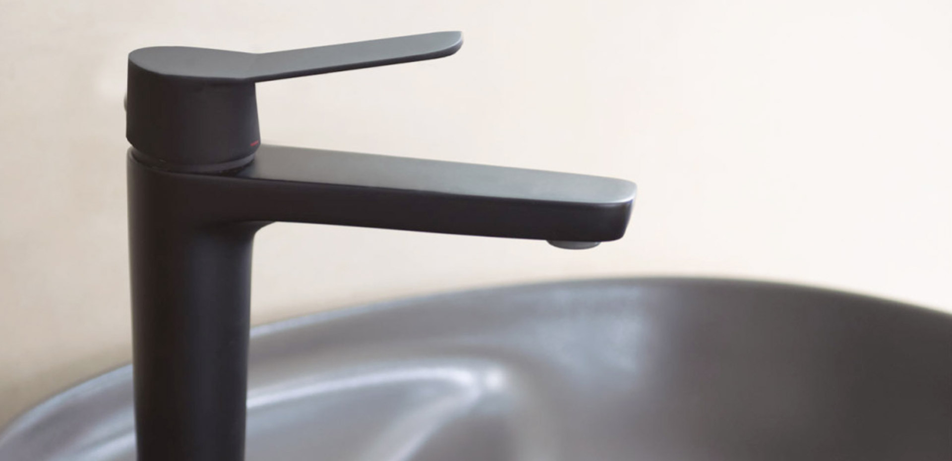 mitigeur lavabo bas caledonia noir
