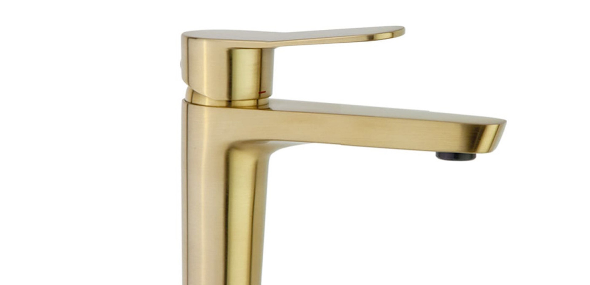 robinetterie lavabo caledonia or brosse